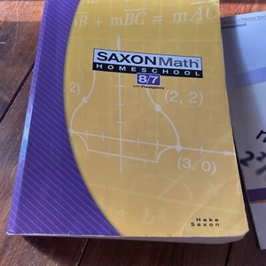 Saxonmath Homeschool 8/7 mit Voralgebra und Unterrichtsplänen Heft - Bild 1 von 6