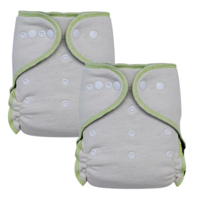 ECOABLE Baby Stay-Dry Hemp Night Fitted Cloth Diaper, One Size - Image 1 of 4