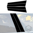 Piano Black Car Outside  B-Pillar Cover Trim Strip  For Porsche Panamera 10-16