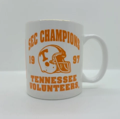Vintage UT Volunteers Vols 1997 SEC Championship Coffee Mug Cover