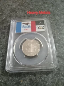 2004-S IOWA Silver Proof Quarter PR70 PCGS FLAG LABEL NICE LOW PRICE! - Picture 1 of 5