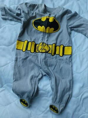  2p Caters Batman Superhéroe Bebé Infante Niño Mameluco Elegante Tamaño 3m Durmientes  Foto 1 de 4