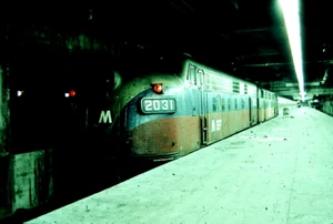 ORIGINAL KODACHROME SLIDE METRO-NORTH RR FL-9 2031 & CDOT FL-9 2006 GCT 10/28/91 - Picture 1 of 1