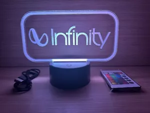 Lampara Led RGB Logo Infinity - Speakers Primus hcs sub beta hifi irs Sm eq - Foto 1 di 10