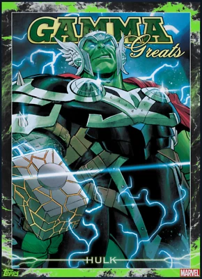 Hulk #1 Thor vs Hulk Gamma Greats Award  Topps Marvel Collect Digital card - Image 1 of 4