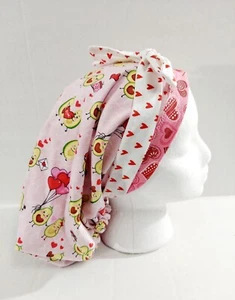 Scrub Cap, Bouffant Cap, Surgery Hat, Surgical Cap, Reversible, Avocados - Picture 1 of 10