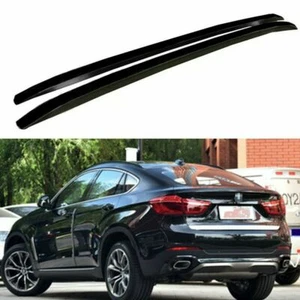 2Pcs Black Roof Rails Roof Racks Side Rail Bars Fits for BMW X6 F16 2015-2019 - Picture 1 of 8
