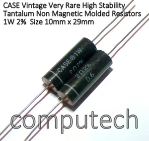 1 pezzo Resistenza non magnetica a tantalio  2 Ohm 1W 2% CASE Vintage NOS - Bild 1 von 1