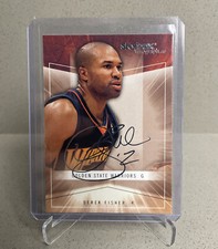 Derek Fisher Fleer SkyBox Autographics #2 2004-05 MINT