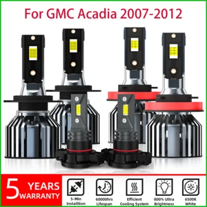 For GMC Acadia 2007-2011 2012 6X 6000K Combo LED Headlight + Fog Light Bulbs Kit - Bild 1 von 9