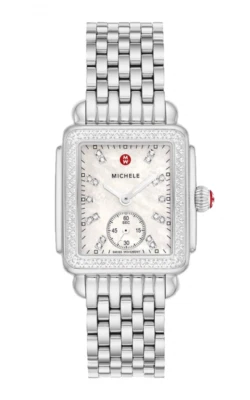 New Michele Deco Mid Diamond MOP Dial MWW06V000122 31mm Ladies Watch - Image 1 of 3