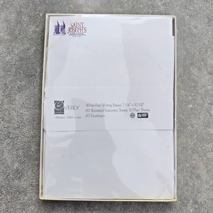 Stationery Letters Overly White Fine Writing Papers Saint Joseph's College IN 20 - Picture 1 of 3