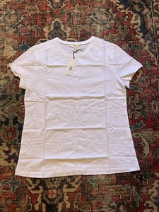 Banana Republic Women's NWT Supima Cotton Crew Neck T-SHIRT Small White - Picture 1 of 8