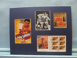 Joe Louis defeats Max Schmeling  & First Day Cover of his own stamp - Picture 1 of 2