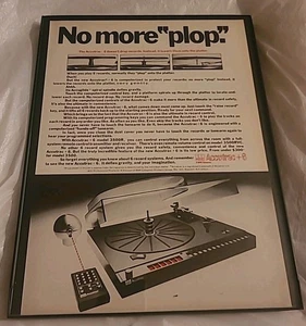 Pubblicità Accutrac 6 giradischi stampa incorniciata 1978 8,5X11 - Foto 1 di 1