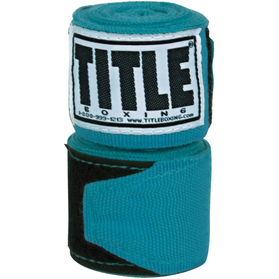 Title Boxing 180" Semi Elastic Mexican Handwraps - Turquoise