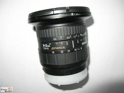 Lente Zoom Gran Angular Sigma AF 18-35 Mm 1:3,5-4,5 Sony SA Digital - Imagen 1 de 3