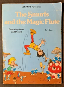 The Smurfs and the Magic Flute - Feat. Johan and Peewit - 1983 1st Amer Ed. PB - Picture 1 of 21