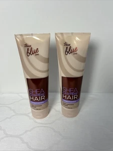 2 Bath & and Body Works True Blue Spa SHEA CASHMERE Hair CONDITIONER 9oz RARE - Picture 1 of 2