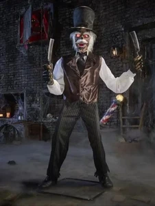 Home Accents XL 7 Fuß animierte LED Zombie Friseur Halloween Animatronic Requisite! Neu im Karton! - Bild 1 von 5