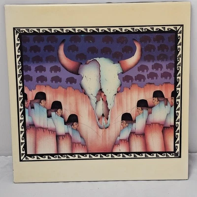 Azulejo de cerámica vintage Amado Peña Jr calavera de búfalo arte nativo americano 12x12 EE. UU. Foto 1 de 4