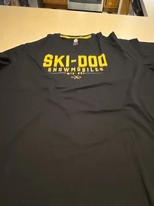 Ski-Doo Racing Ski Doo Snowmobile Logo Winter Sports T-Shirt Size 3 XL Black NWT - Picture 1 of 1