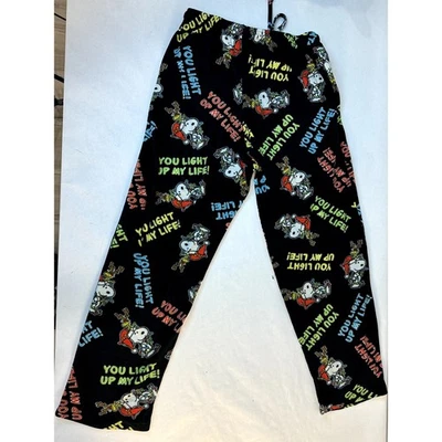 Pantalones de pijama de Navidad Snoopy Peanuts You Light Up My Life - grandes para hombre (36-38) Foto 1 de 4