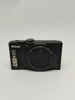 Nikon Coolpix S8200 16MP Digital Camera Black Near Mint Tested - Изображение 1 из 4