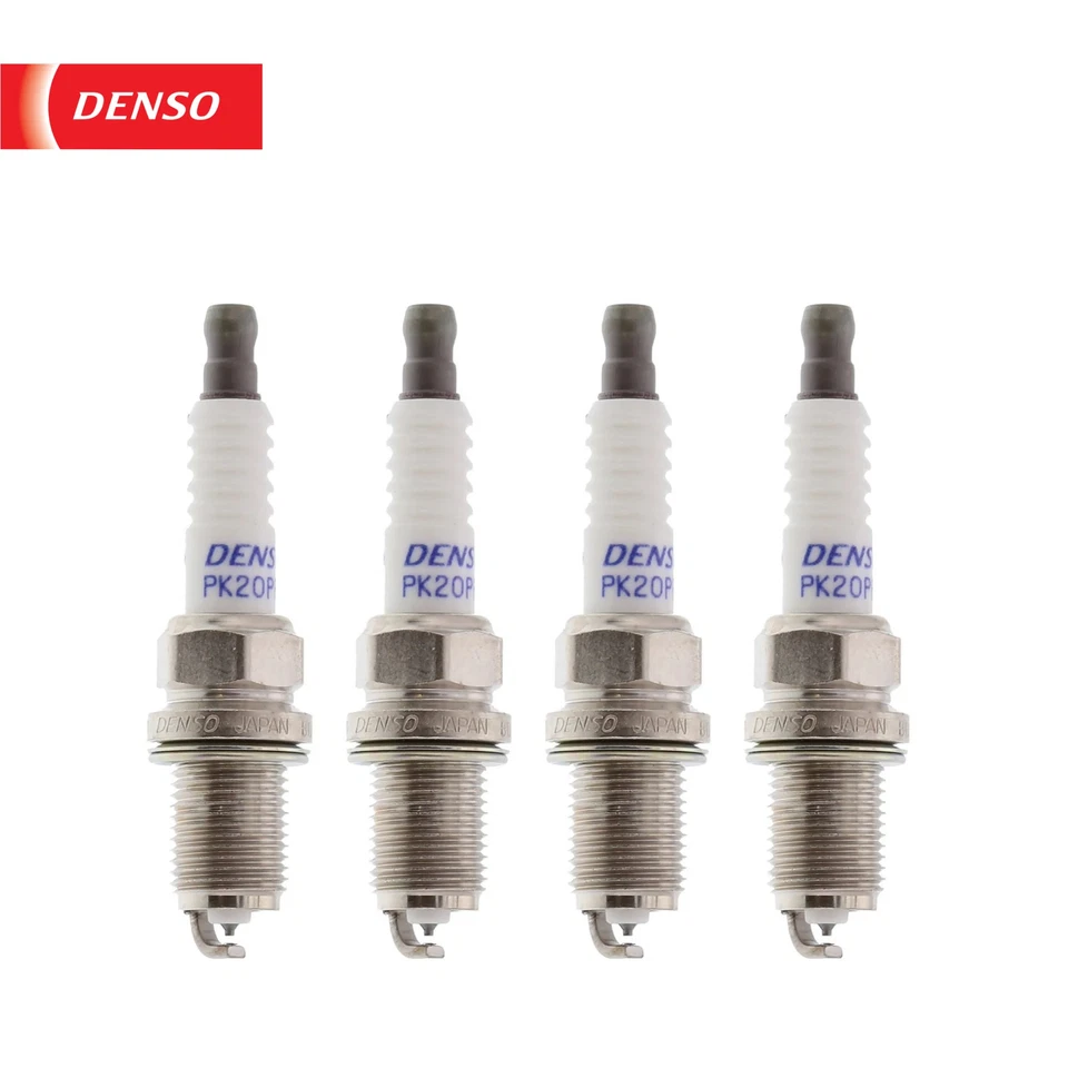 4x Double Platinum Spark Plugs DENSO 3245 for 2003-2009 Audi A4 - Image 1 of 1
