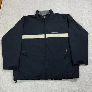 Abercrombie Fitch Jacket Mens Large Blue Lined Vintage Outdoor Y2K Windbreaker - Picture 1 of 12