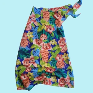 Hilo Hattie Vintage Floral Hawaiian Wrap Skirt One Size Vintage AOP - Picture 1 of 6