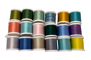 Lot of 18 Spools Madiera Polyneon No. 40 Embroidery Thread New and Used - Picture 1 of 1