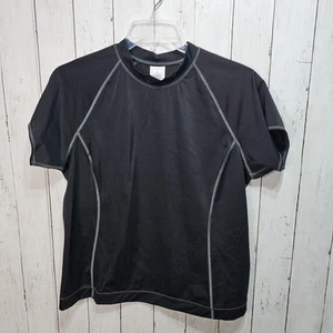 Neu ohne Etikett Lands End Activewear Damen-Kompressionsshirt schwarz Größe Large 14-16 - Bild 1 von 5
