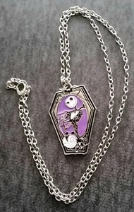 Nightmare Before Christmas Jack Skellington COFFIN Metal with Enamel PENDANT - Picture 1 of 4