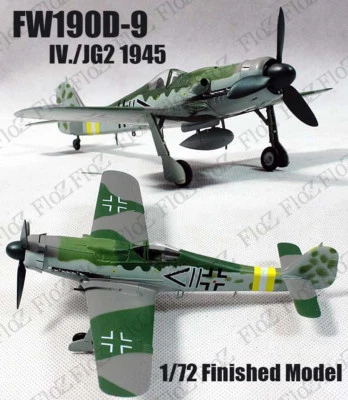 WWII German Fw190 D-9 IV./JG2 1945 1/72 aircraft finished plane Easy model - Image 1 of 4