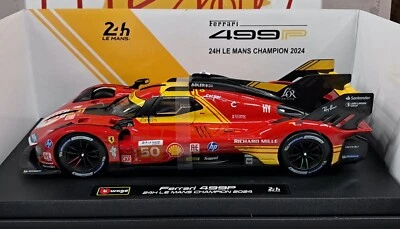 BURAGO 1/18 - FERRARI 499P 2024 N° 50 WINNER LE MANS FUOCO MOLINA NIELSEN - Photo 1/3