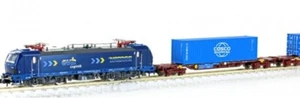 Lemke Collection LC96004 N Container Train EVB Smartron 192 005 + 2 Container Cars - Picture 1 of 1