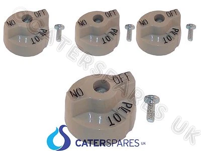 4 X ROBERTSHAW BEIGE GAS VALVE KNOB FITS HENNY PENNY FALCON IMPERIAL DEAN PITCO