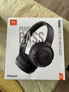 JBL TUNE 510BT Wireless Bluetooth On-Ear Headphones with Pure Bass Sound (Blue) - Picture 1 of 2