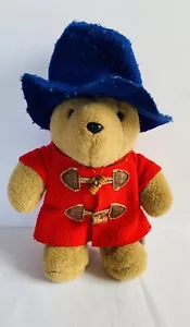 PADDINGTON BEAR Blue Hat Red Jacket Teddy Toy Plush Eden Toys 2007 VGC 28cm - Picture 1 of 8