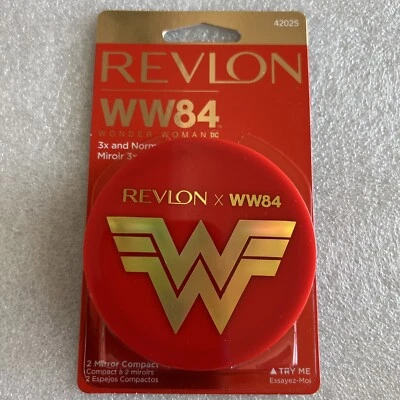 Wonder Woman Revlon x WW84 Wonder Woman Red Compact Mirror New LIMITED EDITION - Image 1 of 2