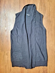 George Knit Open Shawl Collar Vest 1X - Picture 1 of 8