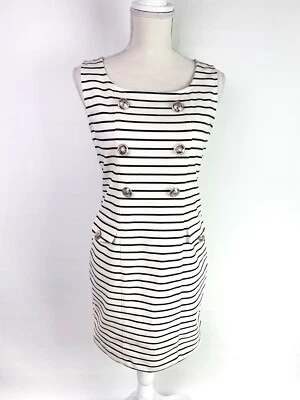 Vestido para mujer Forever 21 talla M marfil rayas estilo marinero Y2K Foto 1 de 4