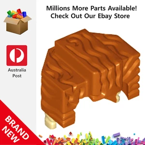 Genuine LEGO™ Dark Orange Minifigure Hair Trapezoid Swept Back 15557 6062658 - Picture 1 of 2