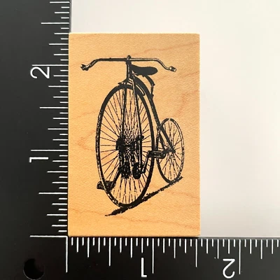 Sello de goma montado en madera para bicicleta Club Scrap vintage Foto 1 de 3