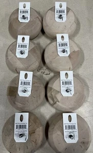 Lot de 8 pieds de canapé / lit de remplacement grand pied chignon bois inachevé à visser - Photo 1 sur 2