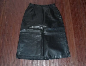 Falda negra para mujer Pia rucci 100 % cuero genuino talla 6 - Imagen 1 de 8