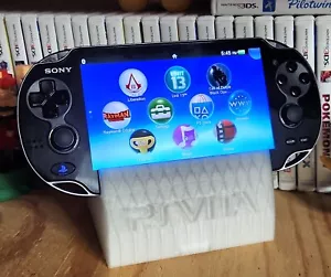 Clear Ice PS Vita Charging Dock Handheld Display Collection Stand Playstation - Picture 1 of 8