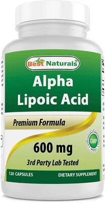 Best Naturals alpha lipoic acid 600 mg 120 Count - Powerful Antioxidant - Image 1 of 4