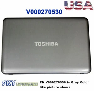 NEW Toshiba Satellite C855 C855D LCD Front Back Cover 15.6" Lid V000270530 Gray - Picture 1 of 4